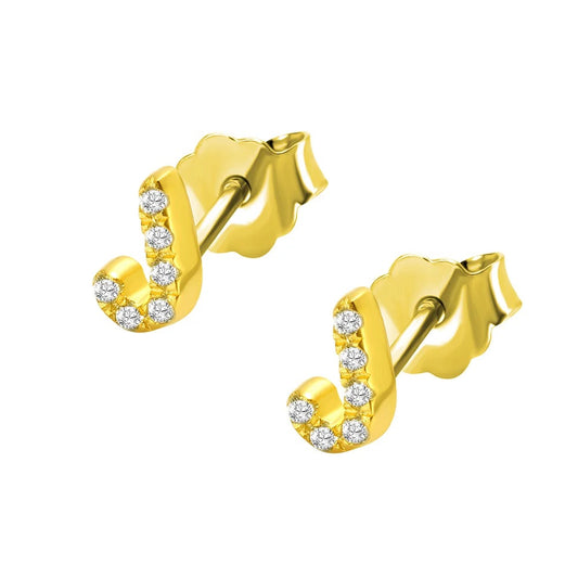 Personalized Initial Studs Alphabet Earring