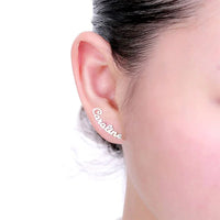 Personalized Name Stud Earrings
