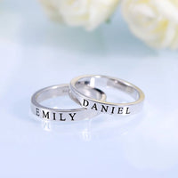 Custom Engraved Stackable Rings