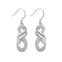 Personalized Infinity Two Names Earrings