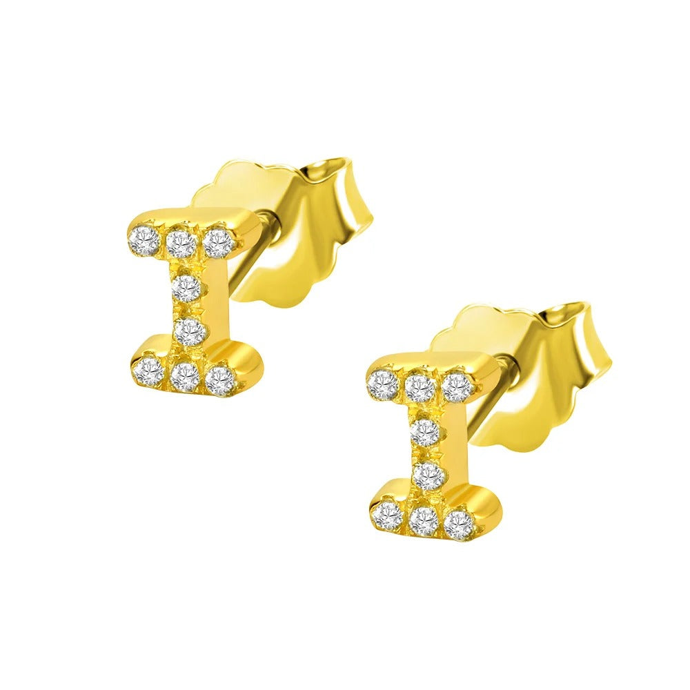 Personalized Initial Studs Alphabet Earring