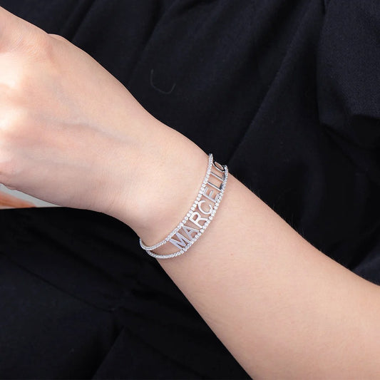Personalized Capital Name Bracelet
