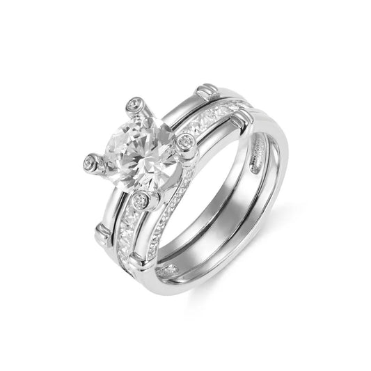 Personalized Detachable Ring with Birthstone