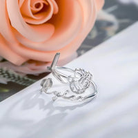 Custom Name Birth Flower Ring