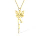 Custom Dainty Birth Butterfly Name Necklace