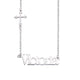 Personalized Sideway Name Cross Necklace