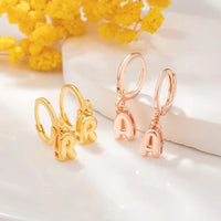 Custom 3D Bubble Huggie Letters Earrings