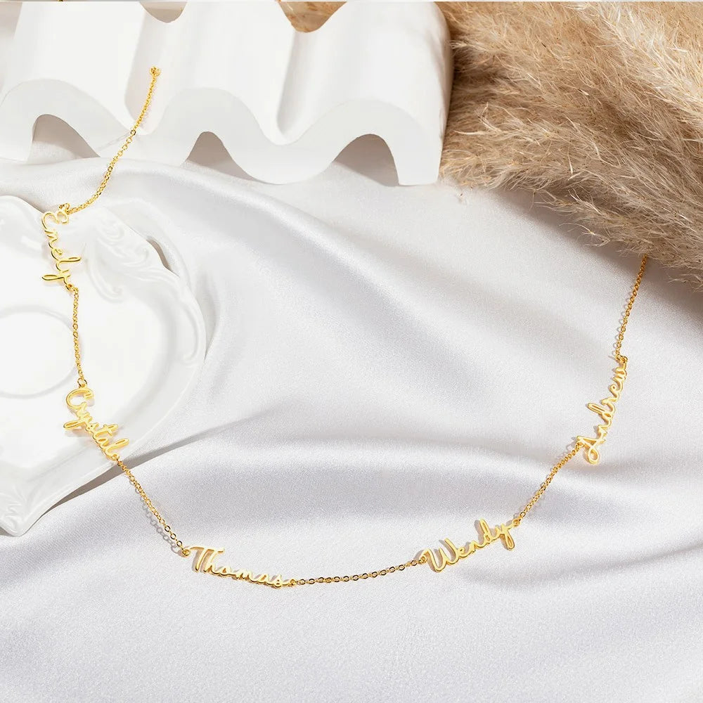 Personalized Multiple Names Family Necklace