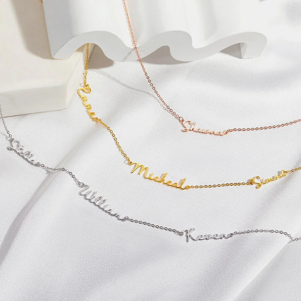 Personalized Multiple Names Family Necklace