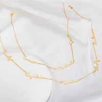 Personalized Multiple Names Family Necklace