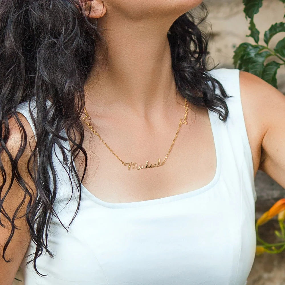 Personalized Multiple Names Family Necklace