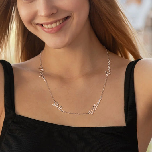 Personalized Multiple Names Family Necklace