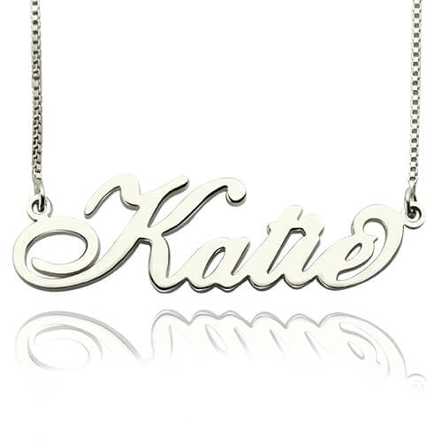 Personalized Carrie Nameplate Necklace