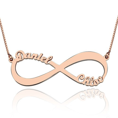 Double Name Infinity Necklace