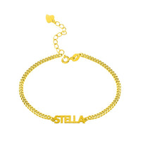 Personalized Bold Curb Chain Name Bracelet