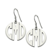 Personalized Block Monogram Earrings