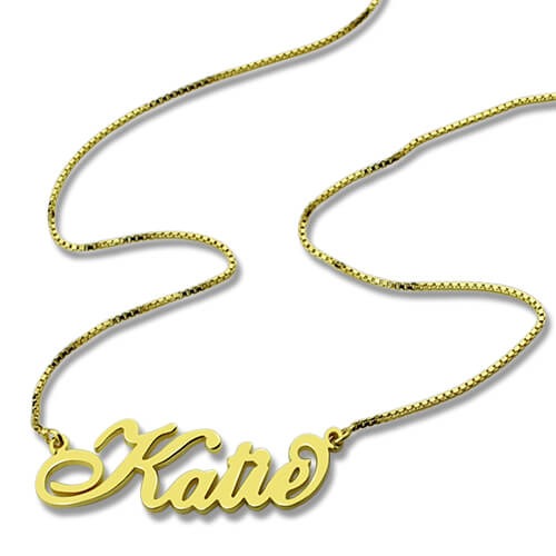 Personalized Carrie Nameplate Necklace