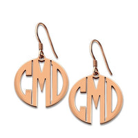 Personalized Block Monogram Earrings
