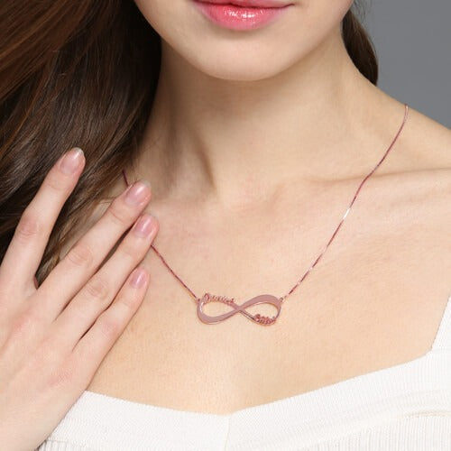 Double Name Infinity Necklace